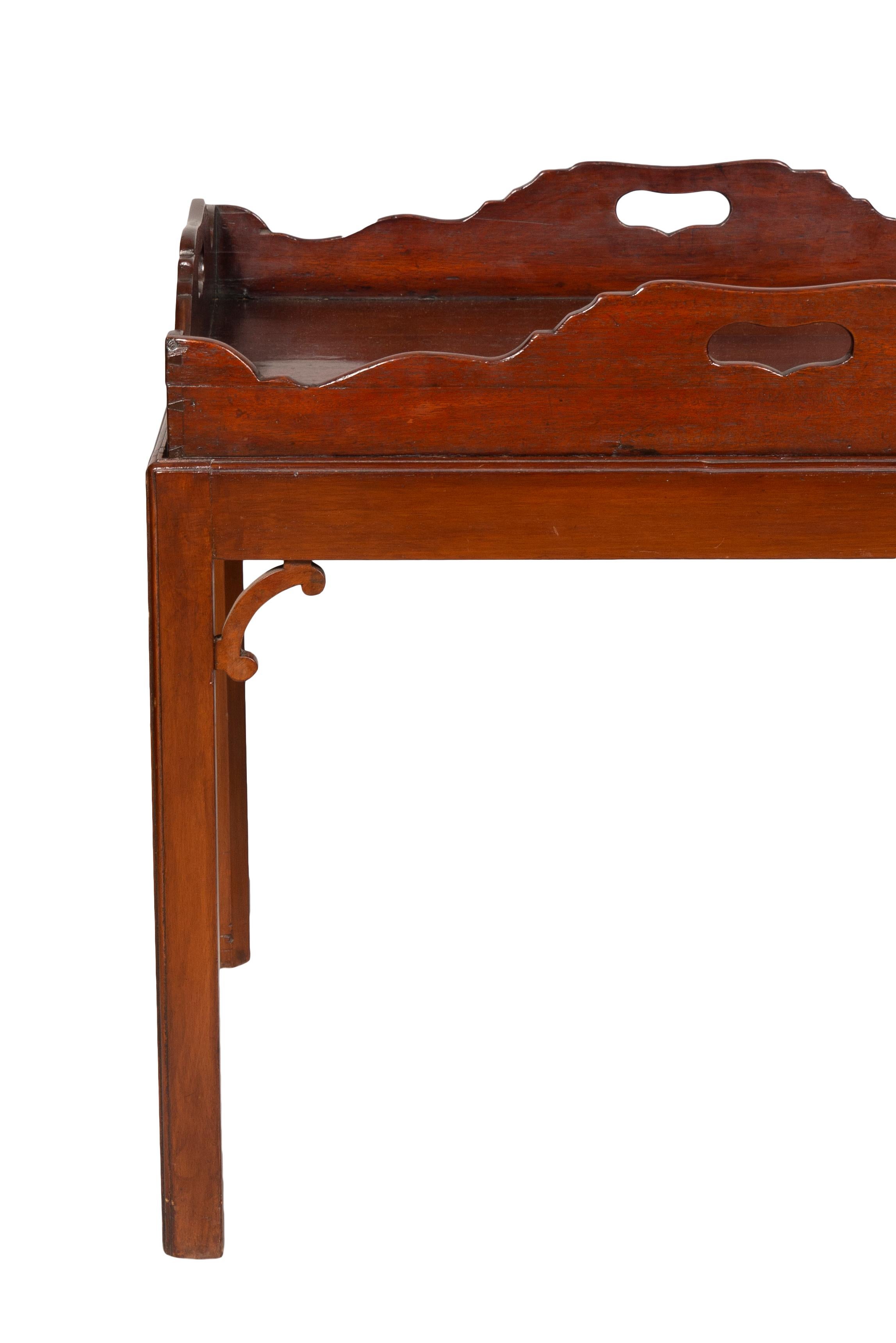 George III Mahogany Tray Table For Sale 5