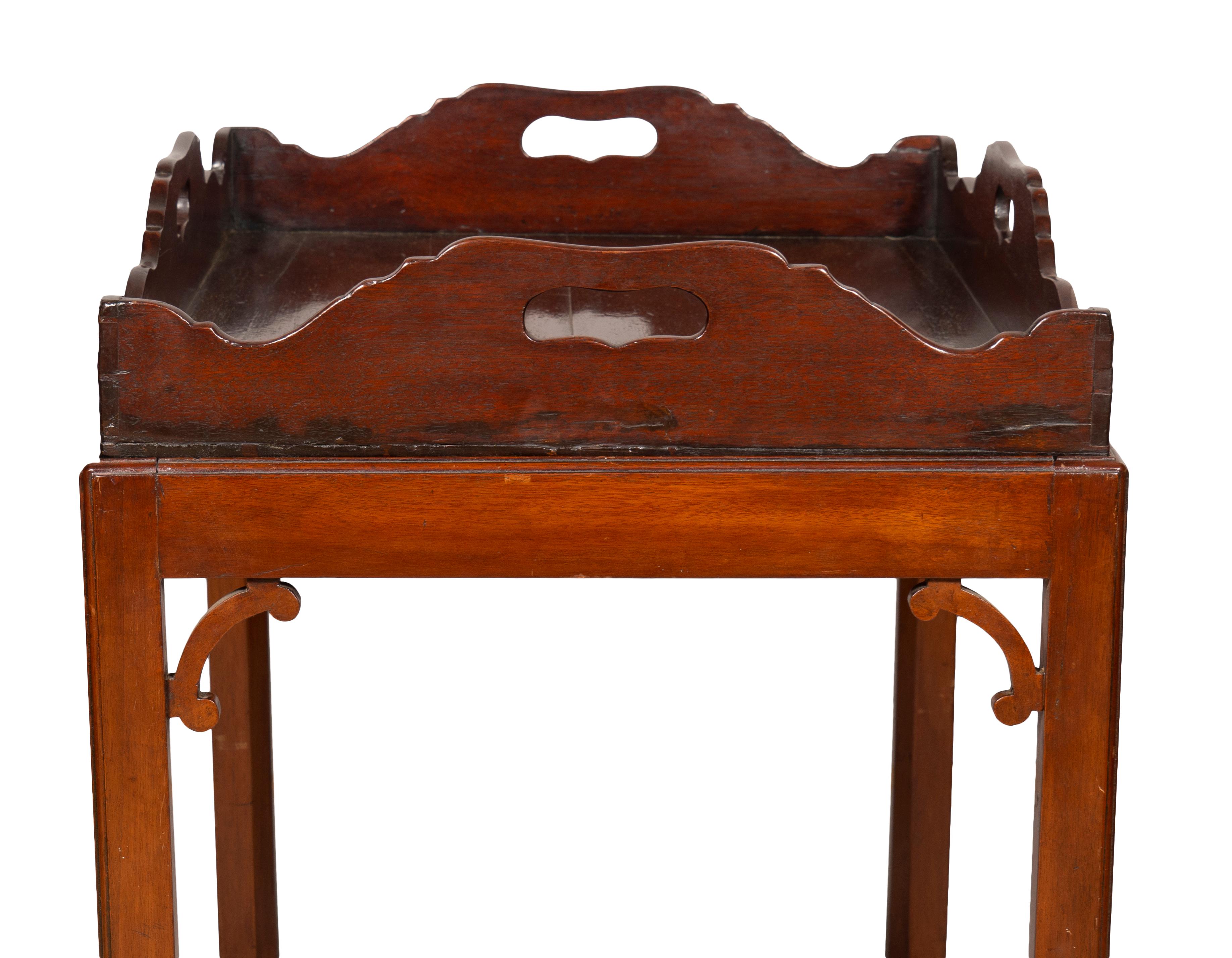 George III Mahogany Tray Table For Sale 6