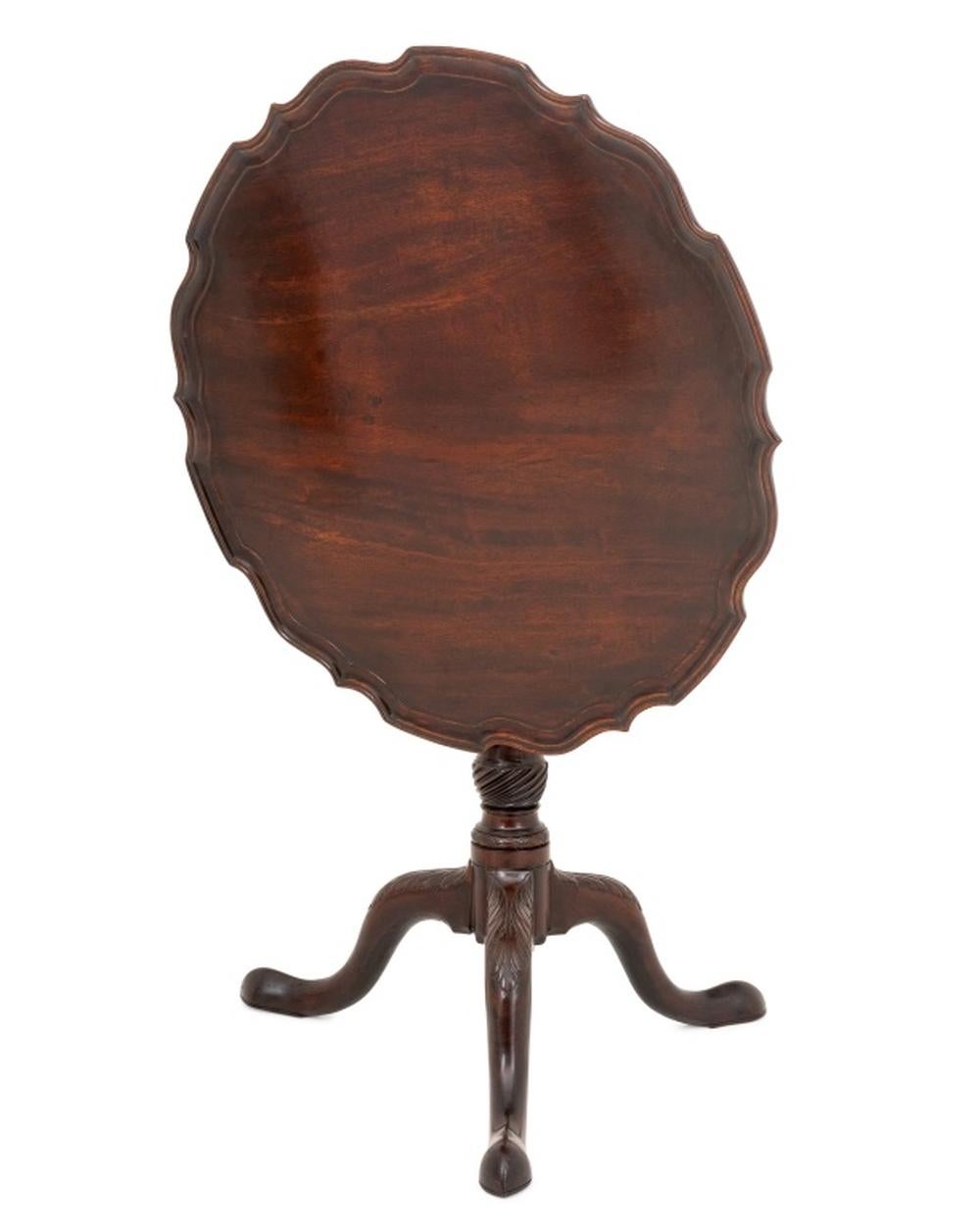 Mahagoni-Dreibein-Tisch aus der George-III-Periode, ca. 1765 (George III.)