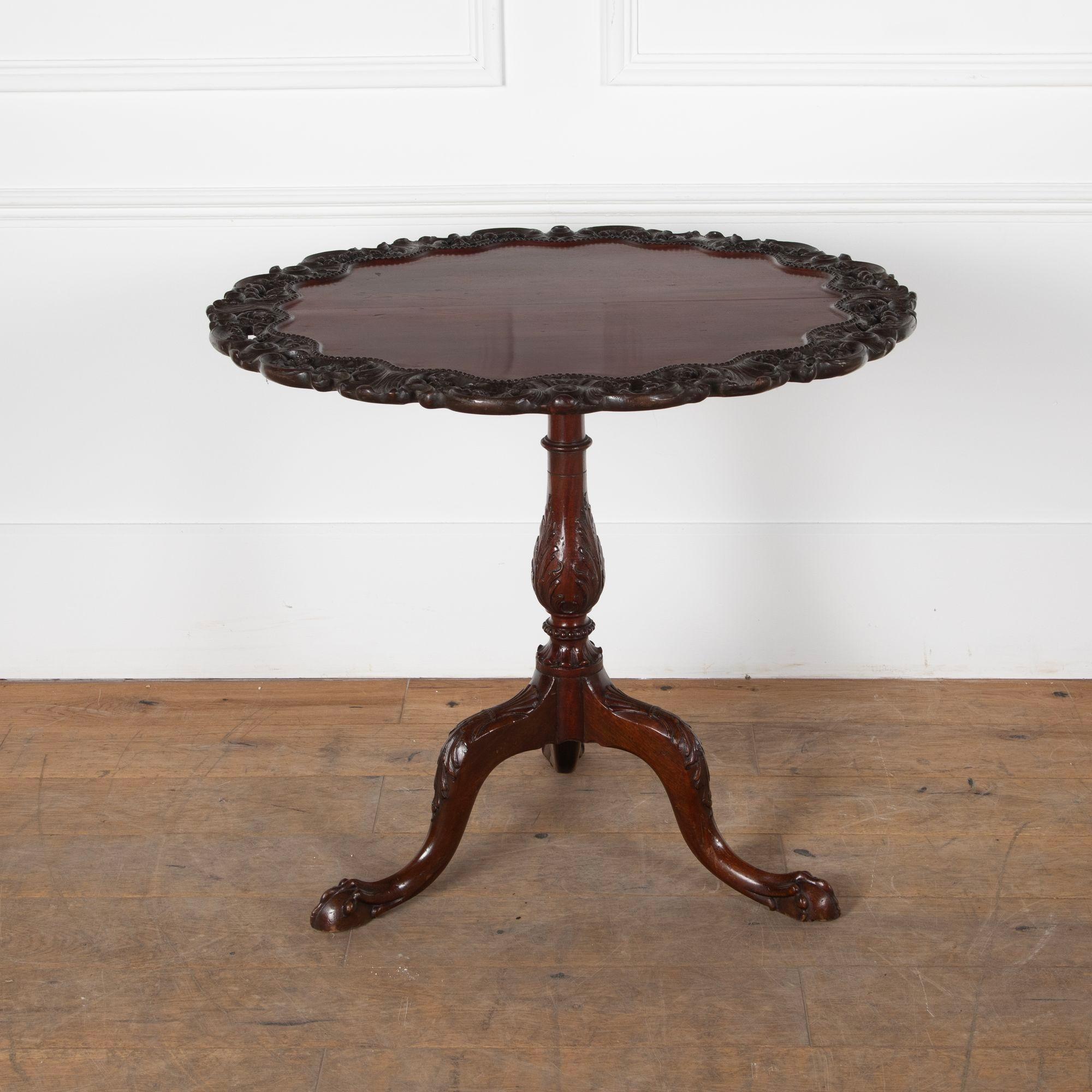 George III Mahogany Tripod Table In Good Condition For Sale In Gloucestershire, GB