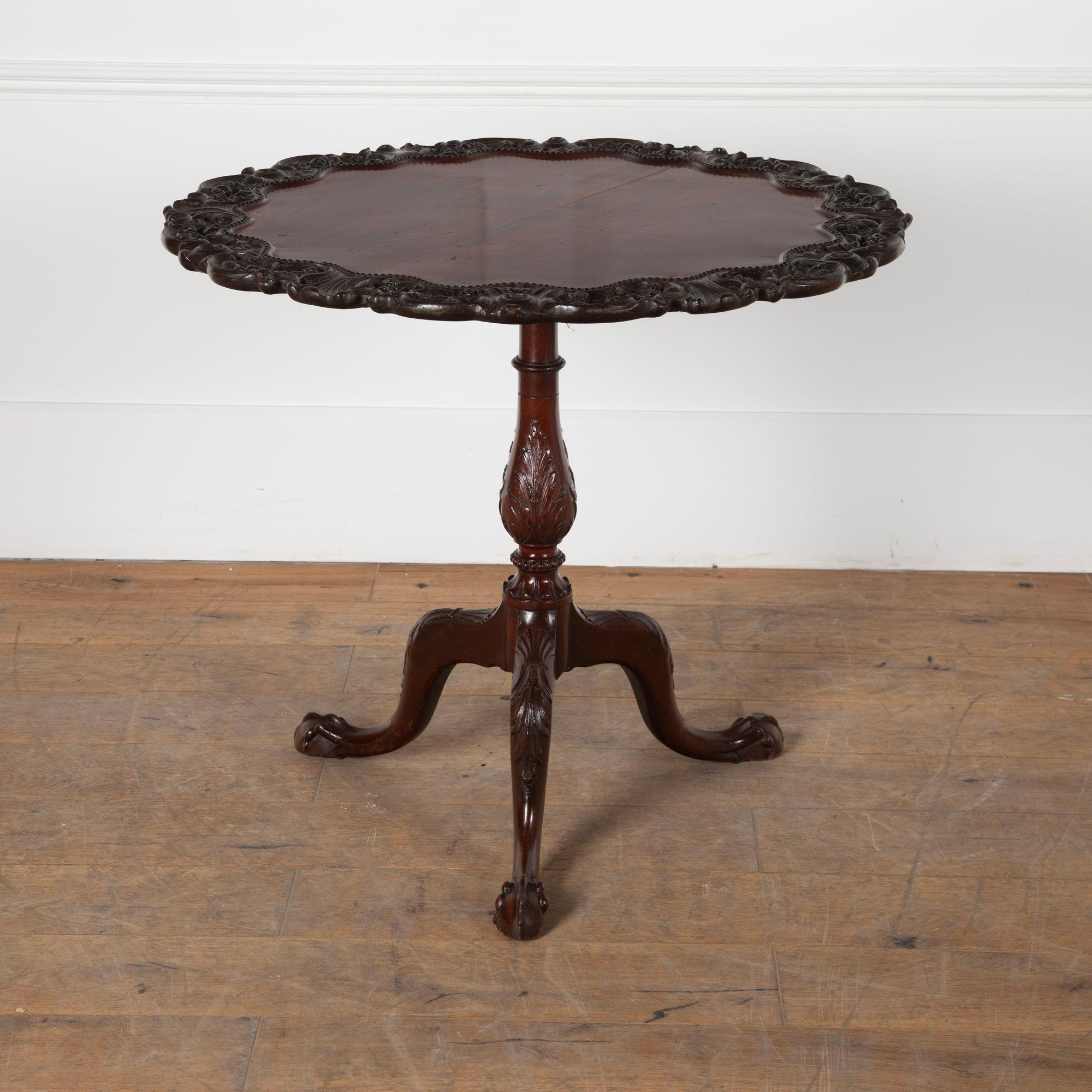 George III Mahogany Tripod Table For Sale 2