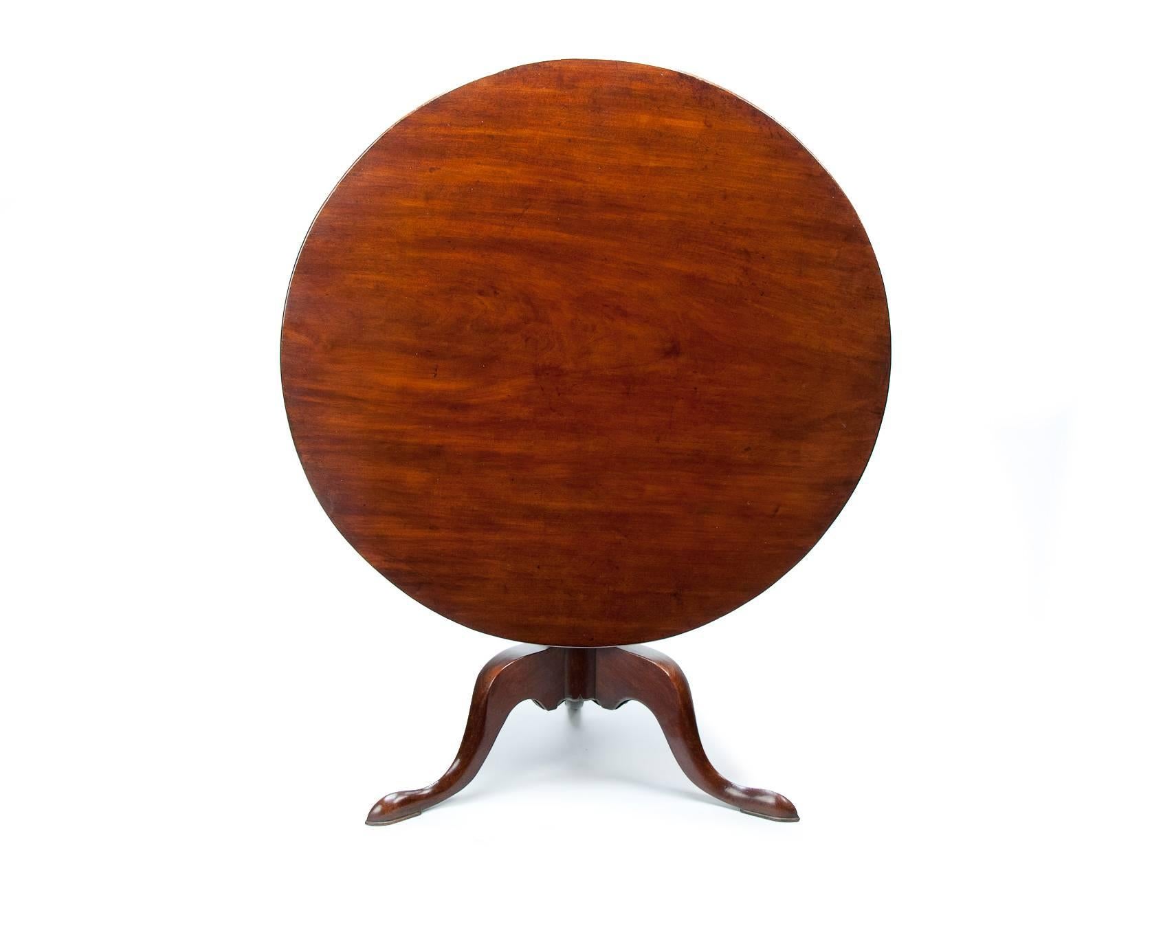 George III Mahogany Tripod Table of Large Proportions 5