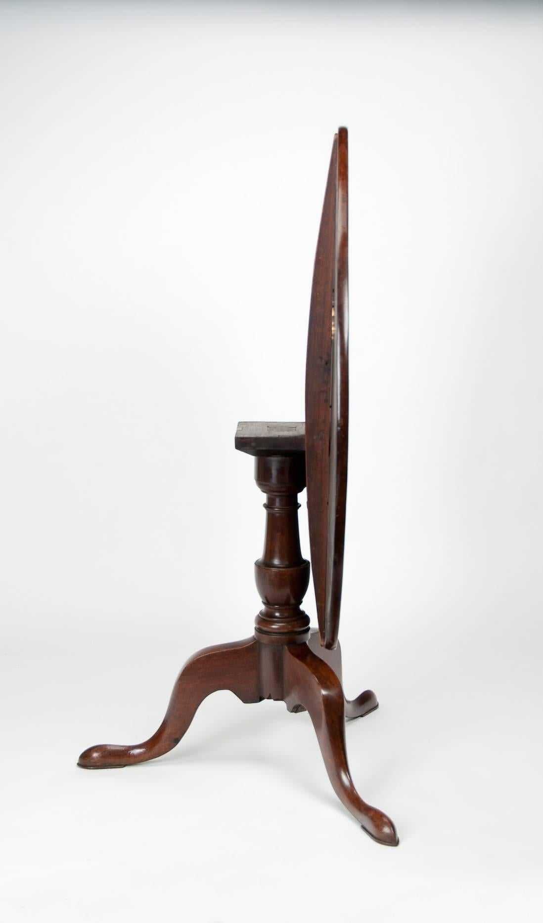 George III Mahogany Tripod Table of Large Proportions 7