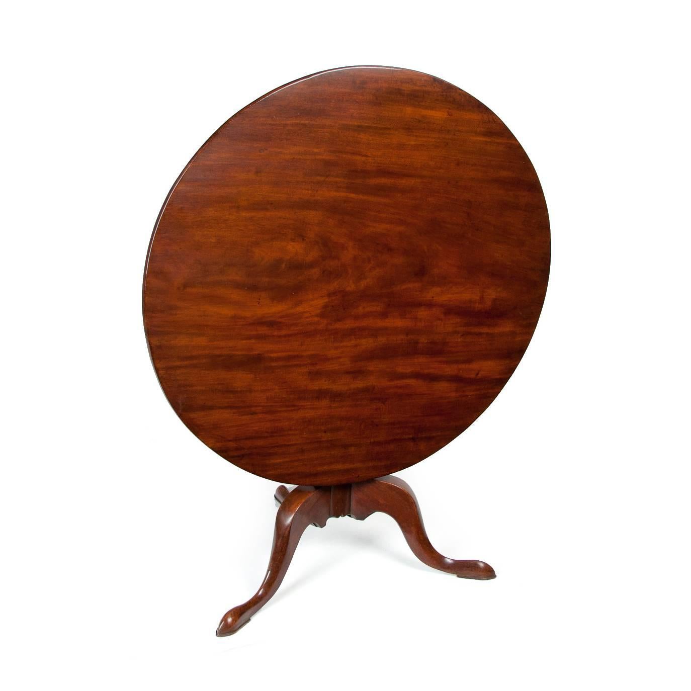 English George III Mahogany Tripod Table of Large Proportions