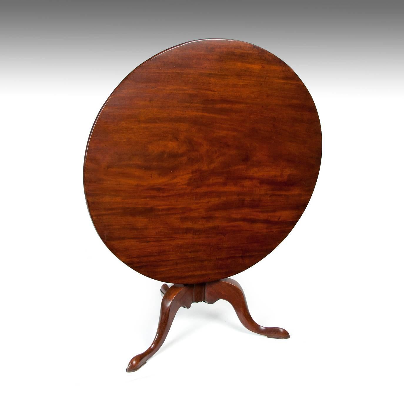 George III Mahogany Tripod Table of Large Proportions In Excellent Condition In Benington, Herts