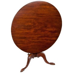 George III Mahogany Tripod Table of Large Proportions