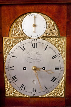 George III Mahogany Twin Fusee Verge Bracket Clock by Thomas Pace, London