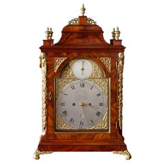 George III Mahogany Twin Fusee Verge Bracket Clock by Thomas Pace, London