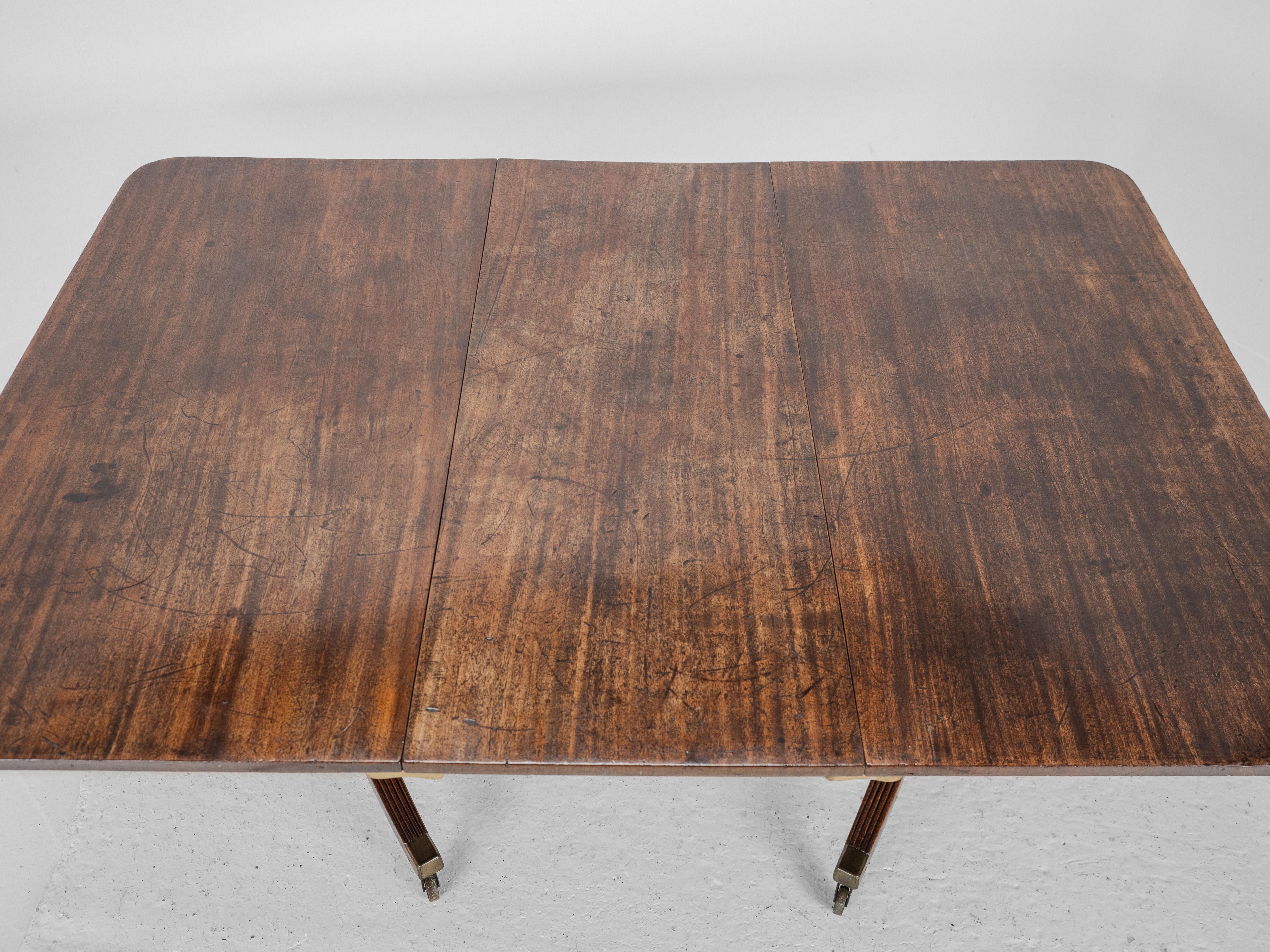 George III Mahogany Twin Pedestal Extending Dining Table, Late c.18th, Georgian For Sale 4