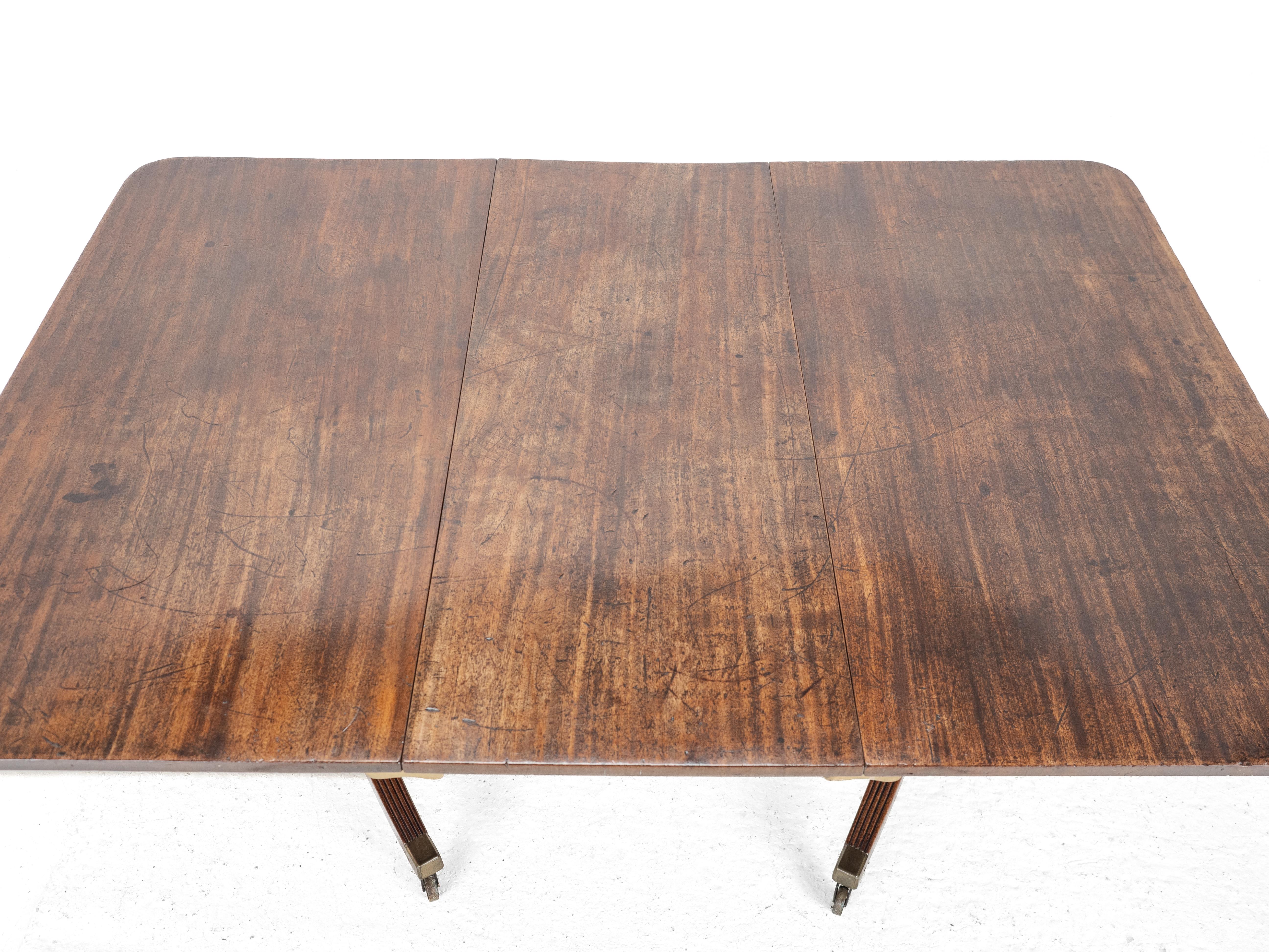 George III Mahogany Twin Pedestal Extending Dining Table, Late c.18th, Georgian For Sale 2