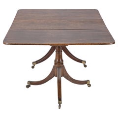 Table de salle à manger à deux pieds en acajou George III, fin du XVIIIe siècle, Géorgien