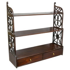 George III Mahogany Wall Shelf