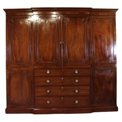 George III Mahogany Wardrobe Or Dressing