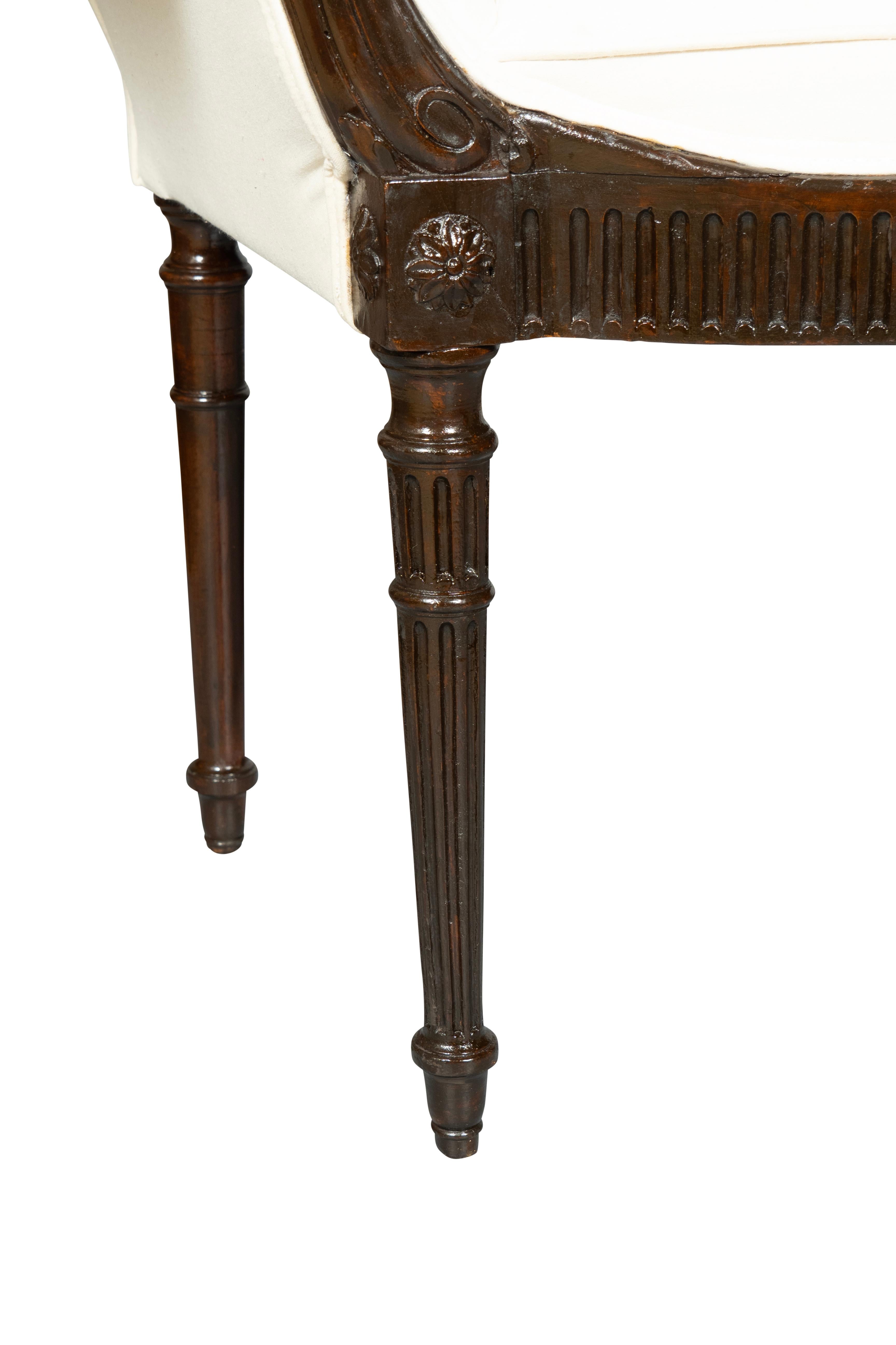 George III Mahogany Window Bench For Sale 4