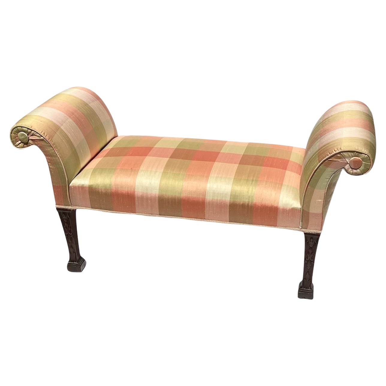 George III Mahogany Window Bench