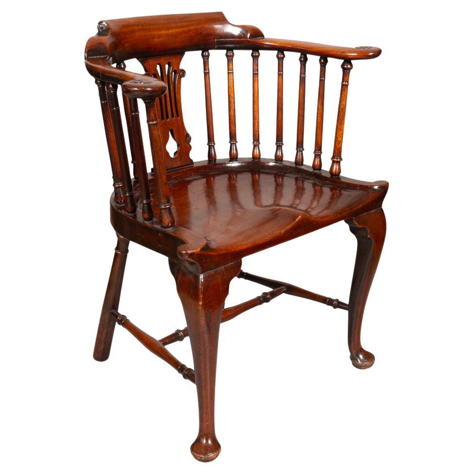 George III Mahogany Windsor Armchair