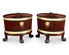 George III Mahogany Wine Cooler Pair