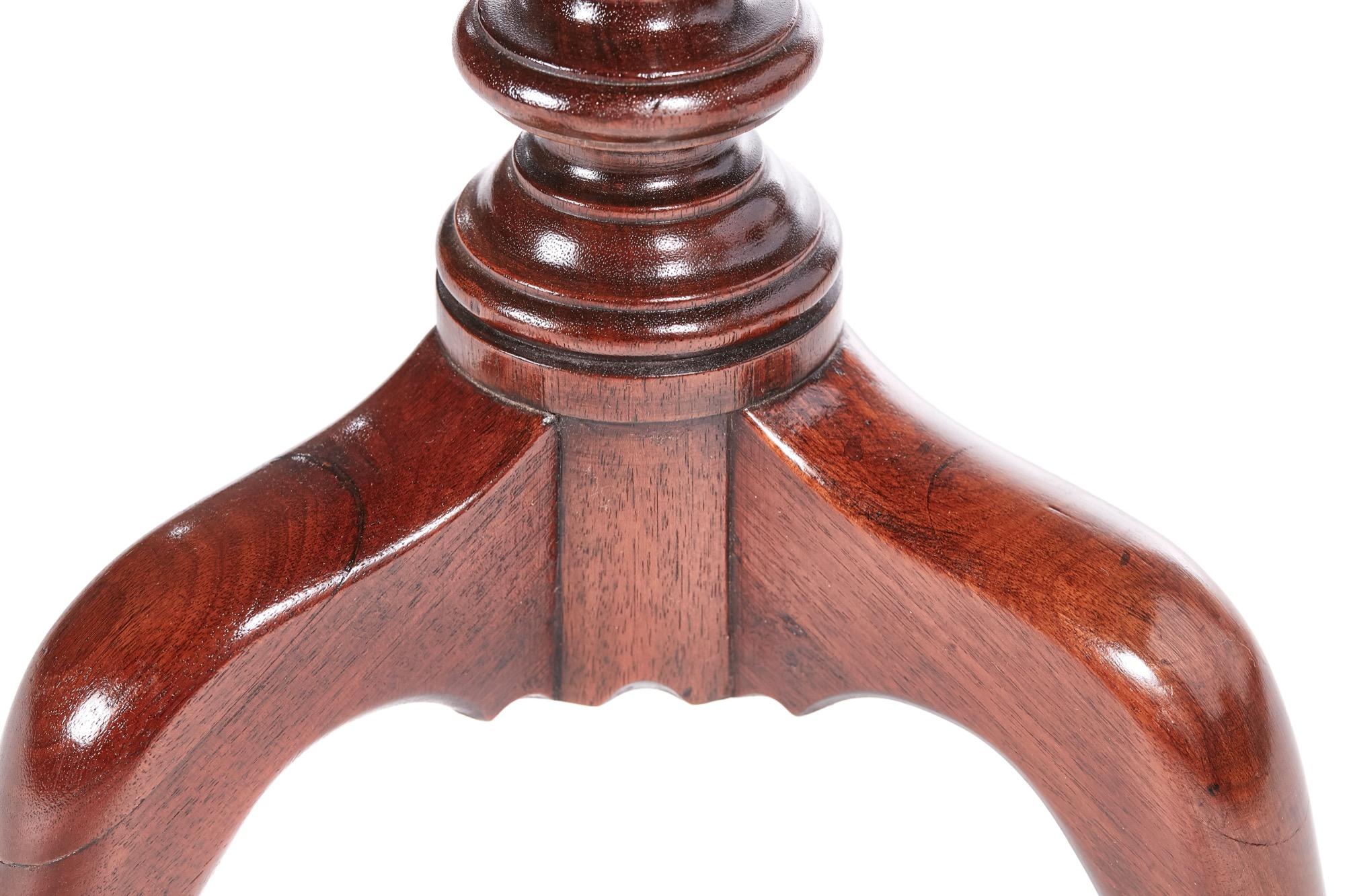 19th Century George III Mahogany Wine Table or Kettle Stand, circa 1800