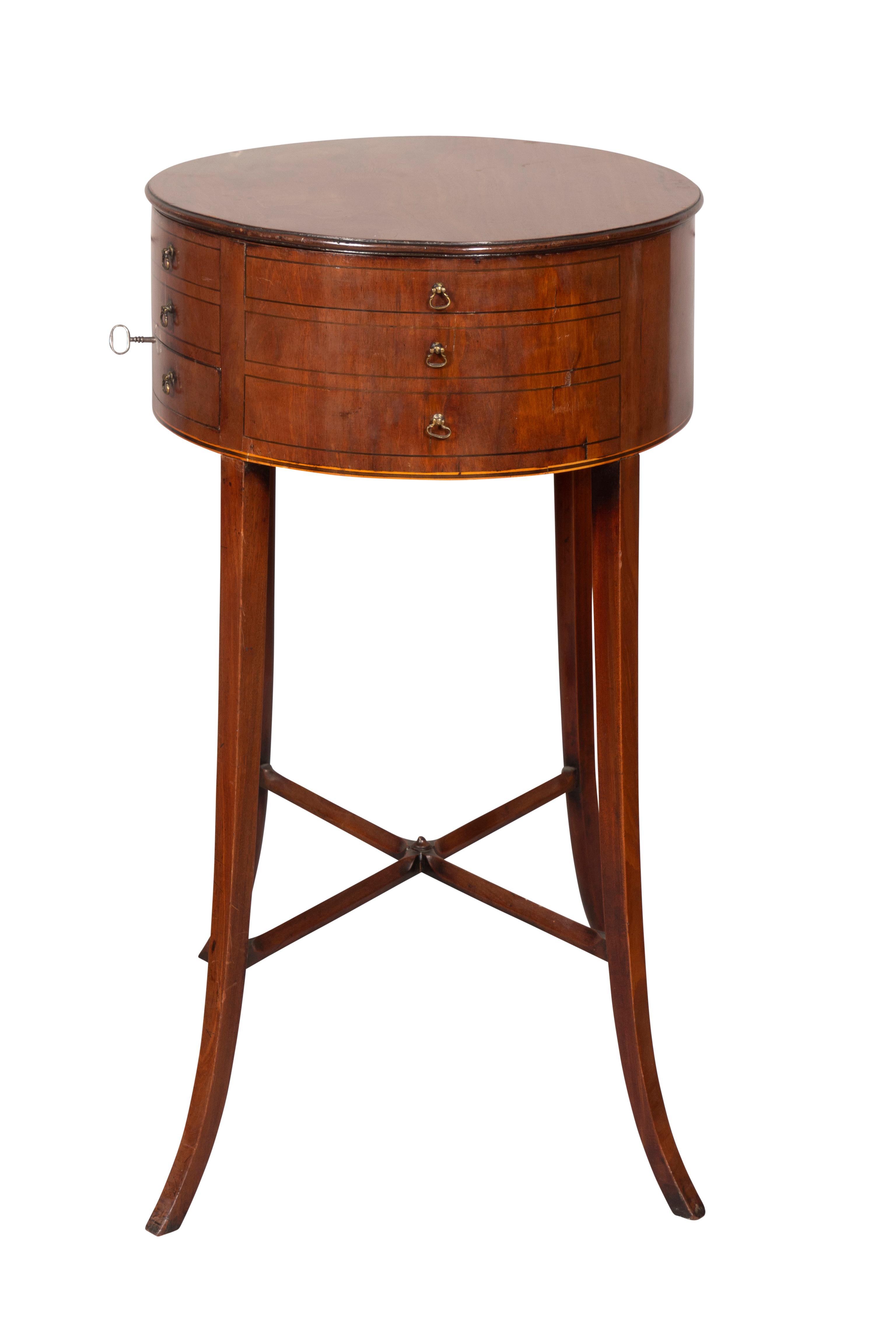 George III Mahogany Work Table For Sale 15