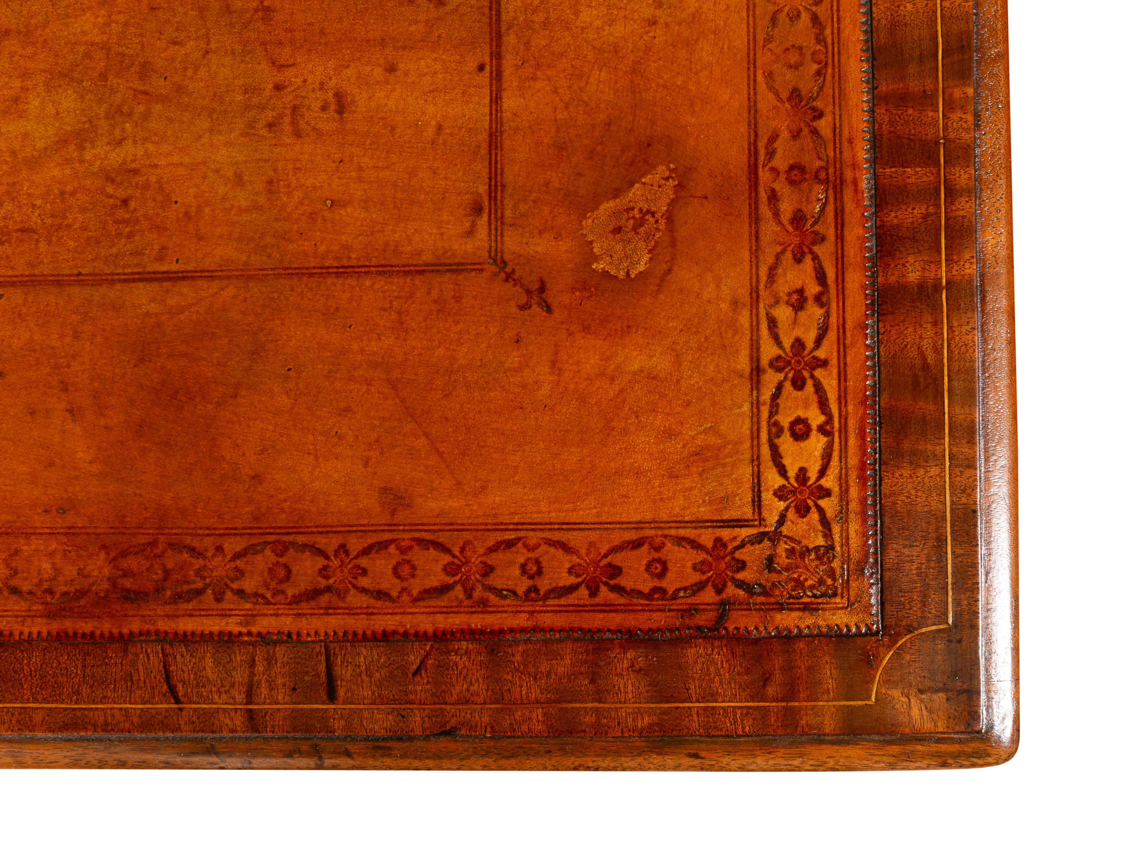 George III Mahogany Writing Table For Sale 11