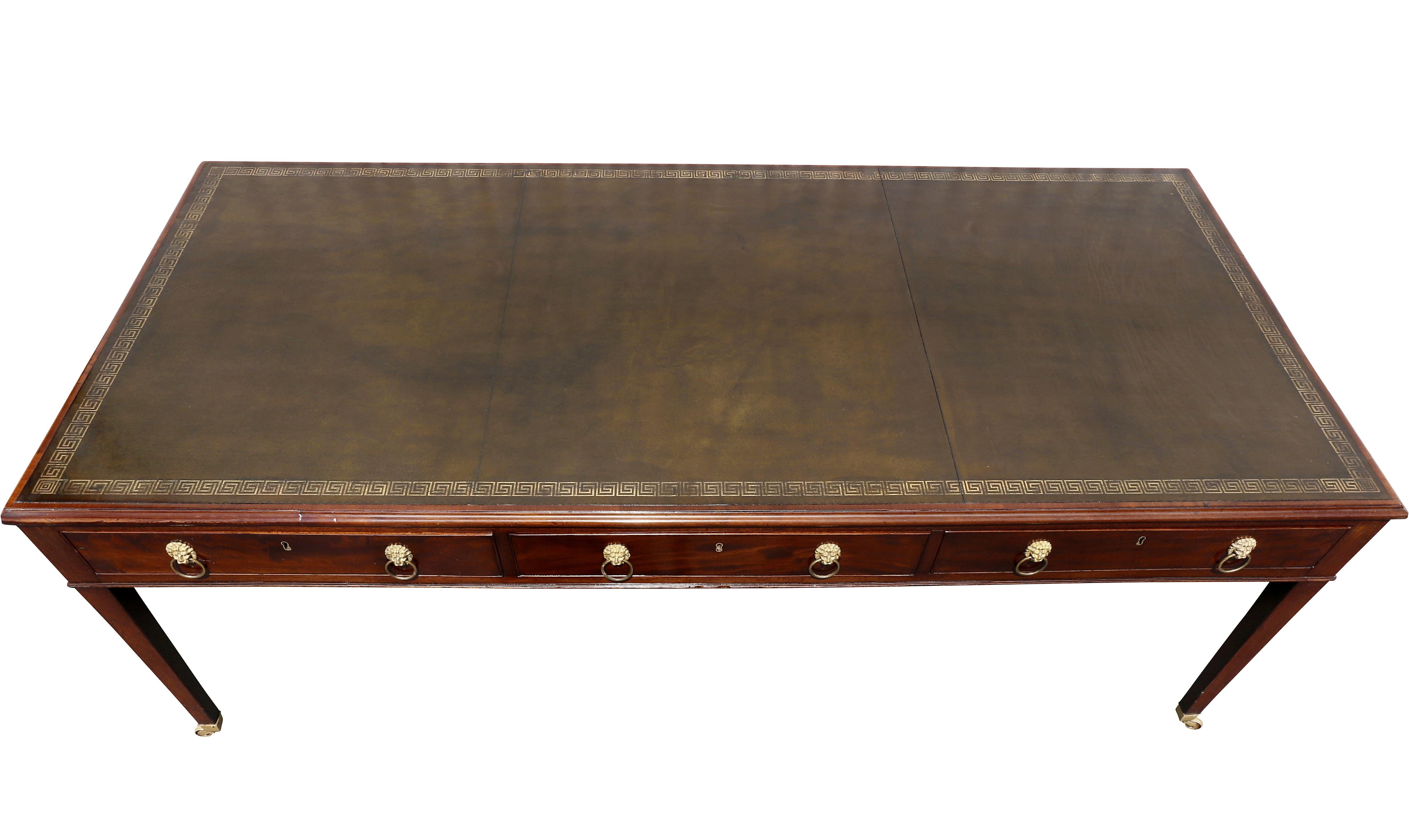 English George III Mahogany Writing Table