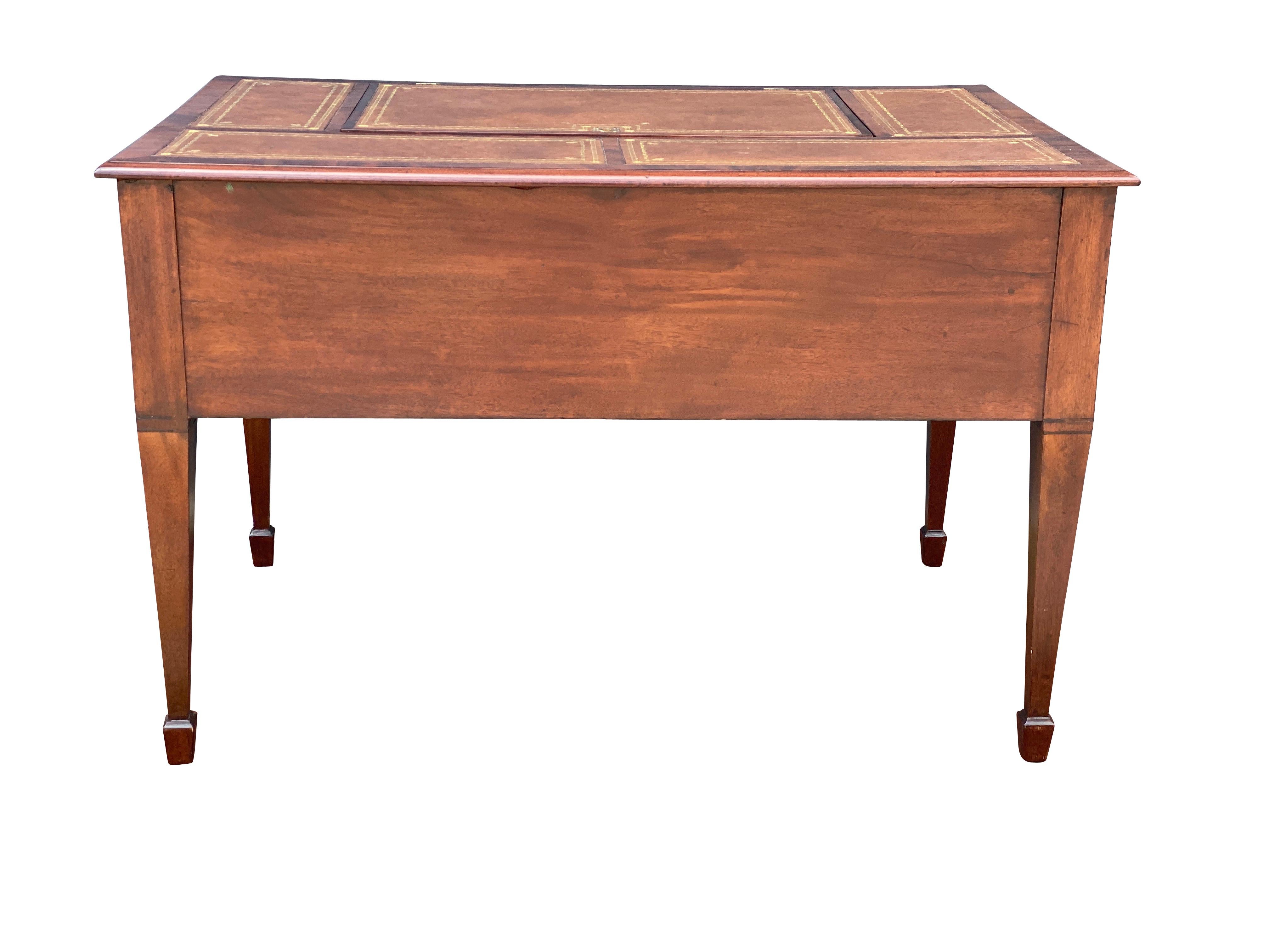 English George III Mahogany Writing Table For Sale