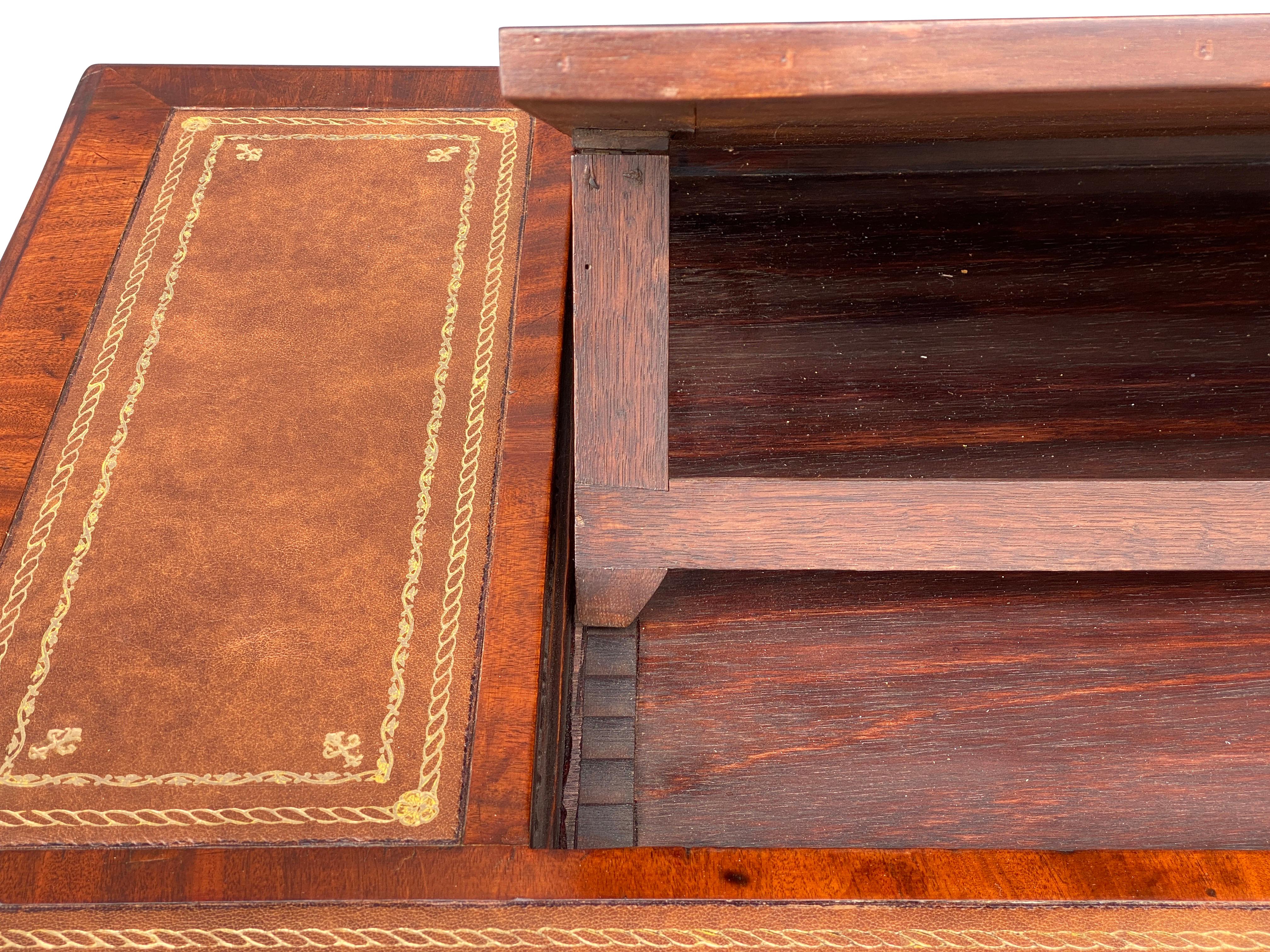 George III Mahogany Writing Table For Sale 3