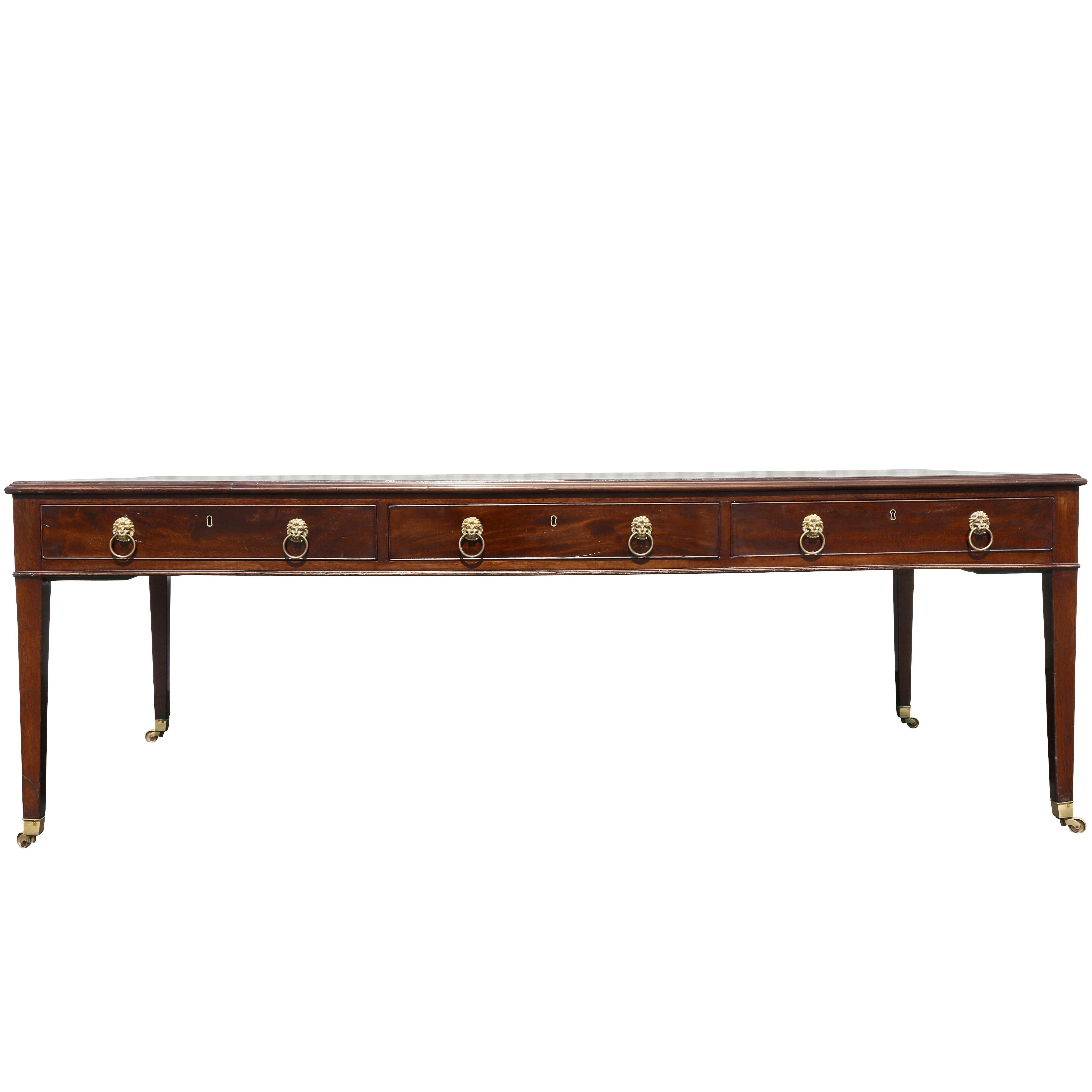 George III Mahogany Writing Table