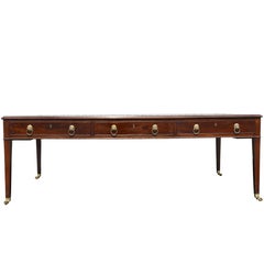 George III Mahogany Writing Table George III Mahogany Writing Table