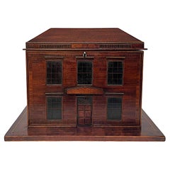 George III 'Mansion' Form Bottle Caddy or Tabletop Cellarette, circa 1780