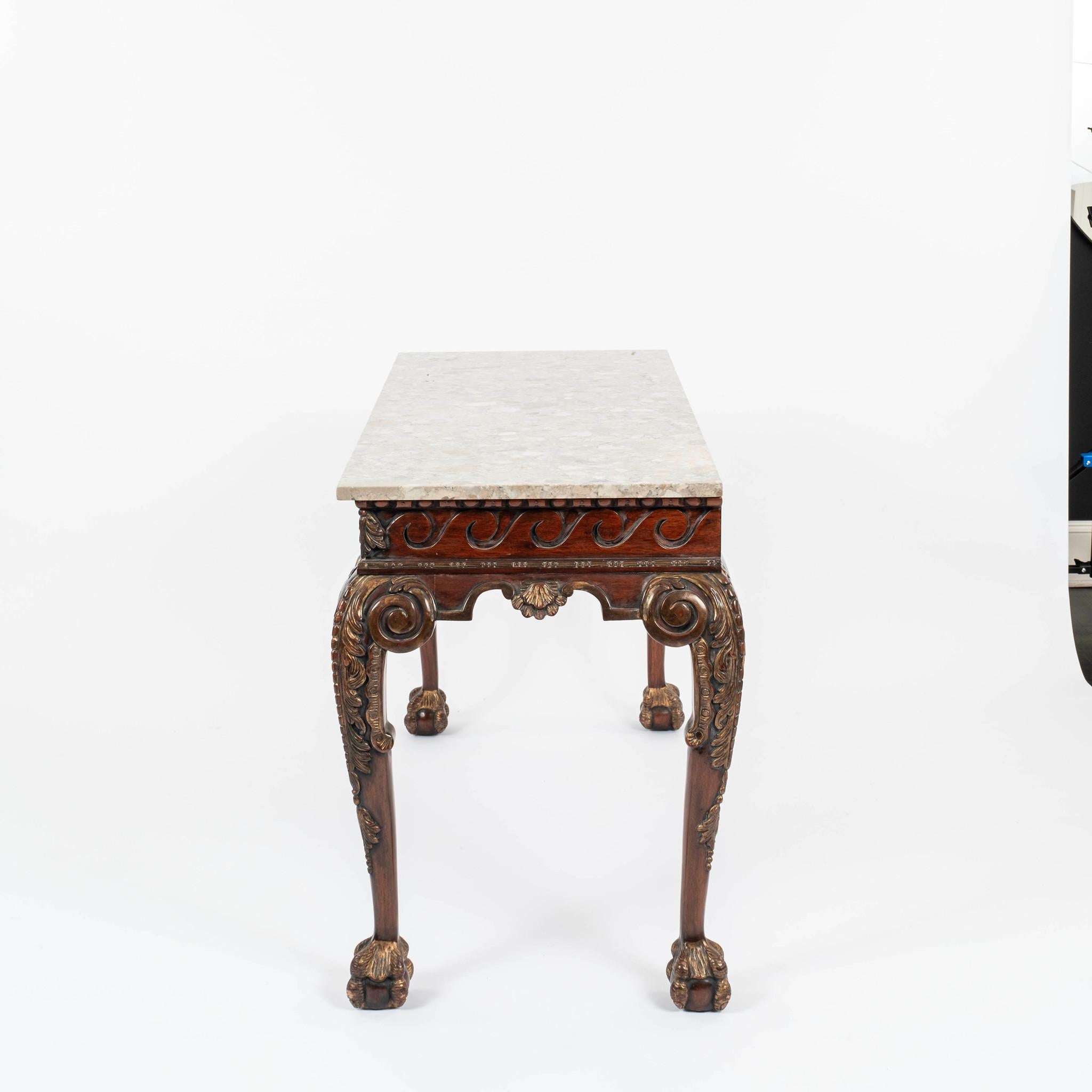English George III Marble Top Console
