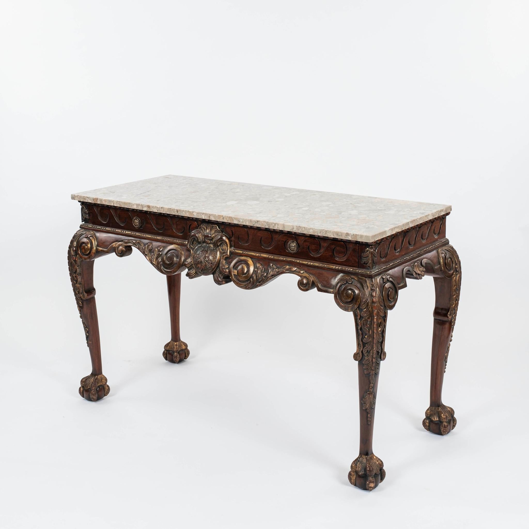 George III Marble Top Console 2