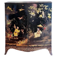 George III Miniature Japanned Collector’s Cabinet
