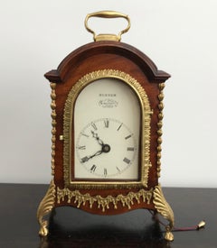 Rare pendule de cheminée George III miniature à double fusee Hunter Londres:: vers 1790