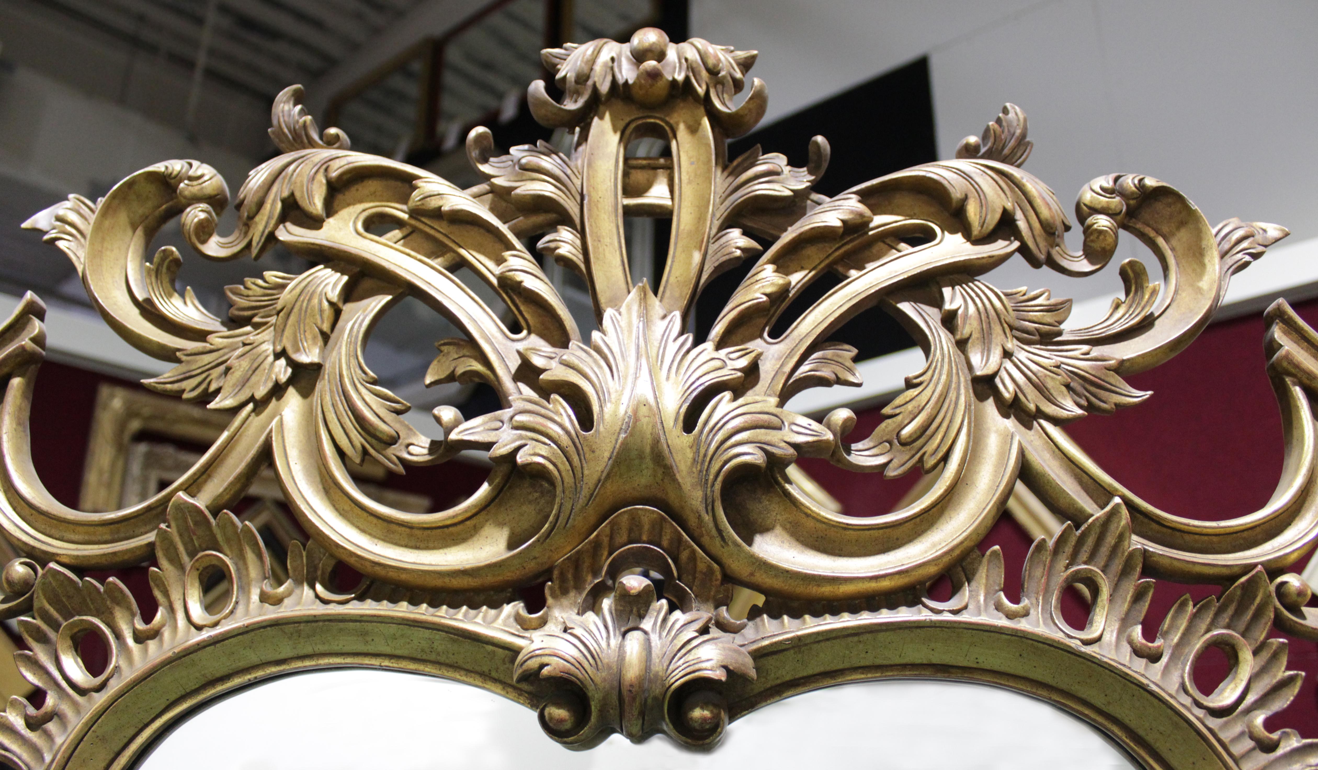 American George III Mirror Gold Leaf Ornate For Sale