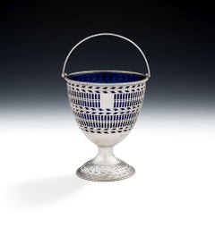 Neoklassizistischer Zuckerkorb aus der Zeit George III., hergestellt in London von Hester Bateman, 1779