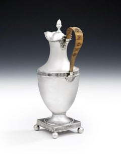 George III Neo Classical Wine Ewer by John Rowbotham & Co, Sheffield, 1774