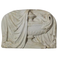 George III Neoclassical Carved Marble Tablet