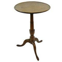 George III Oak Candle Stand, Late 18th Century
