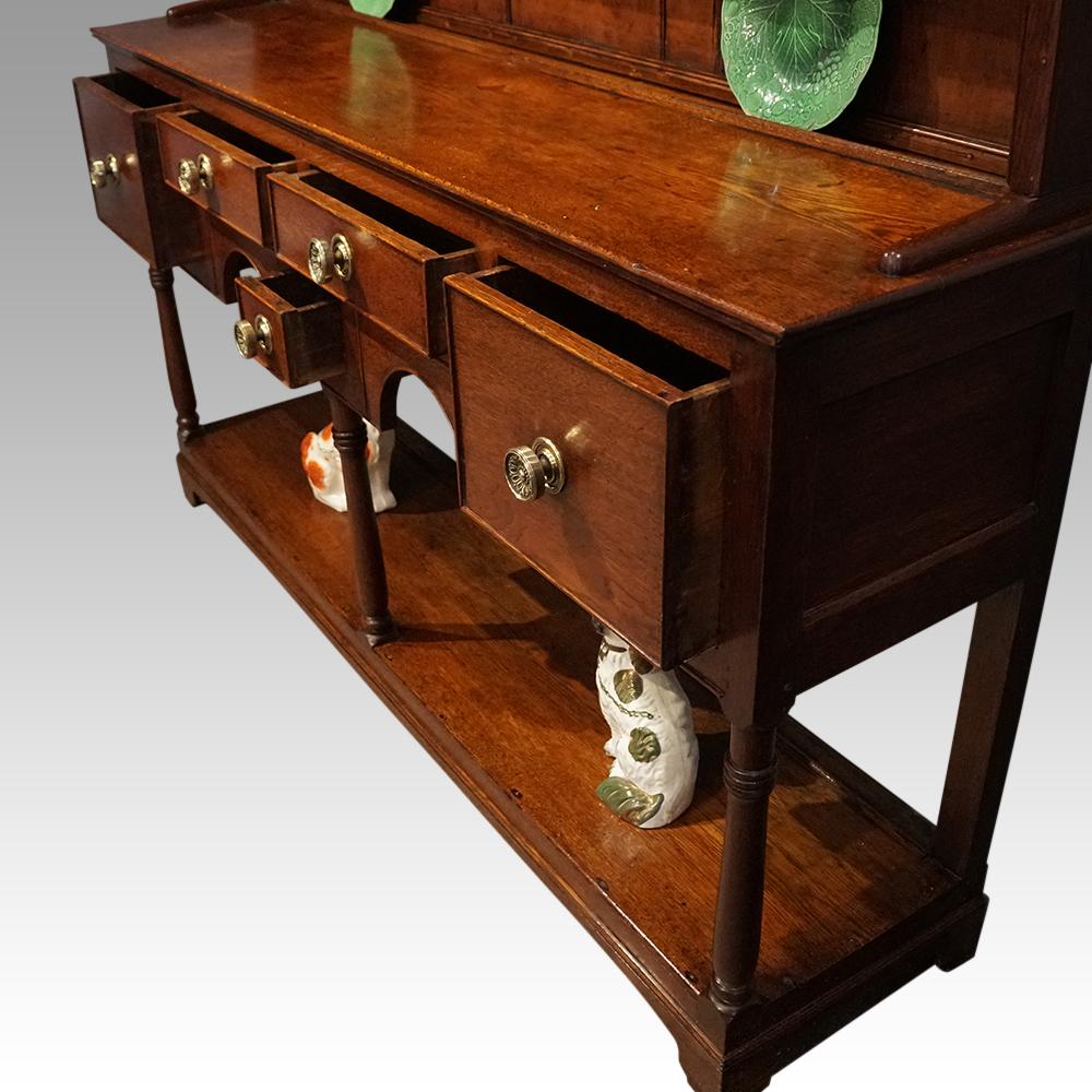 George III Oak Carnarvon Dresser 1
