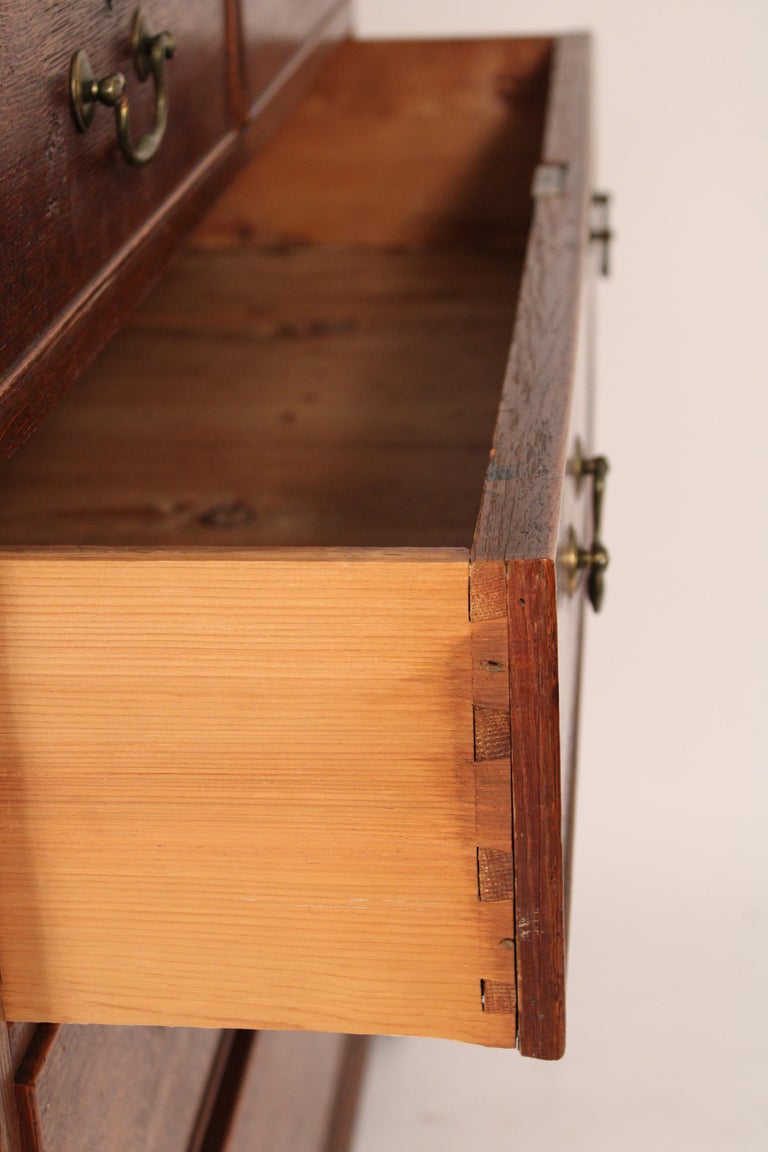 George III Oak Chest of Drawers For Sale 5