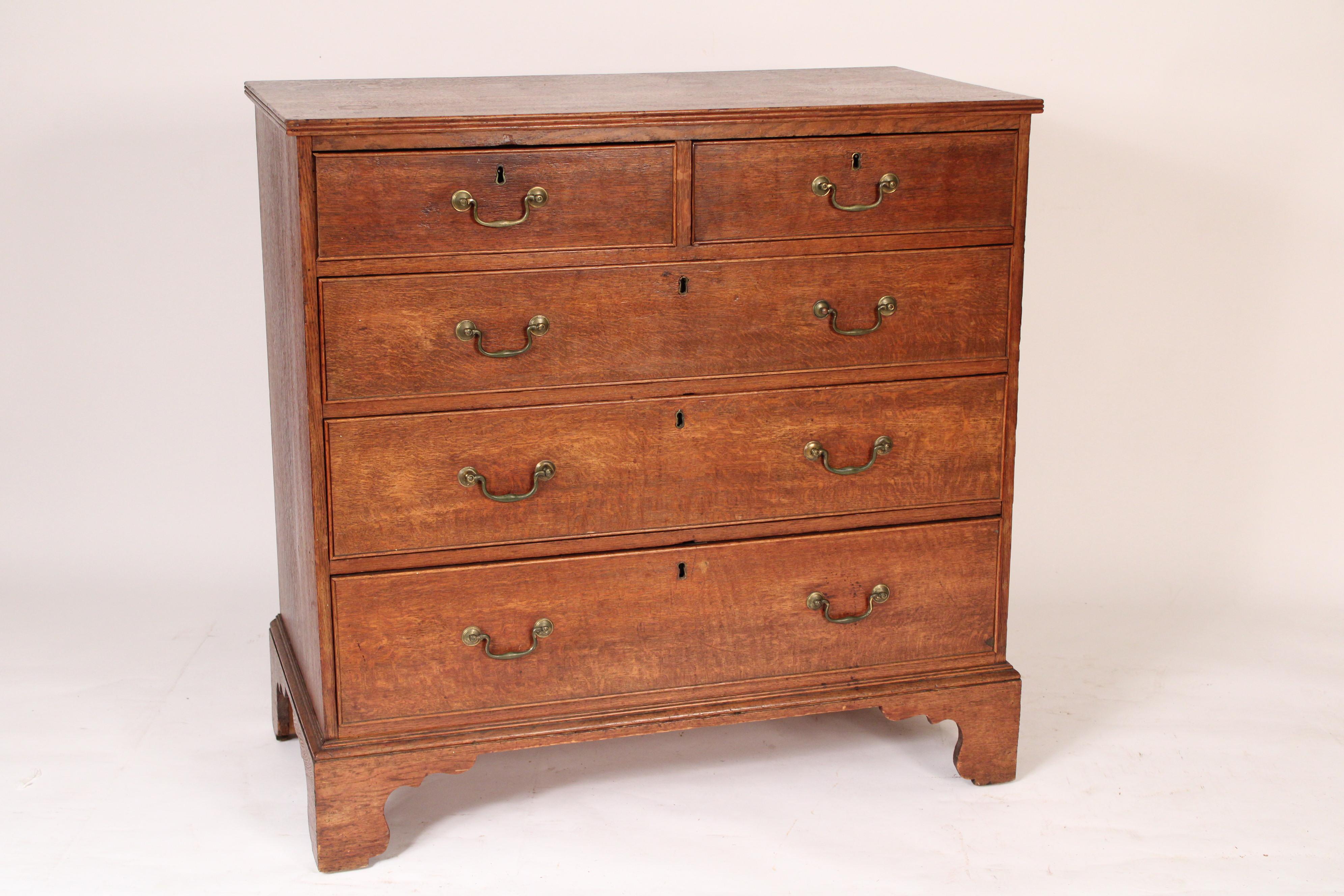 English George III Oak Chest of Drawers