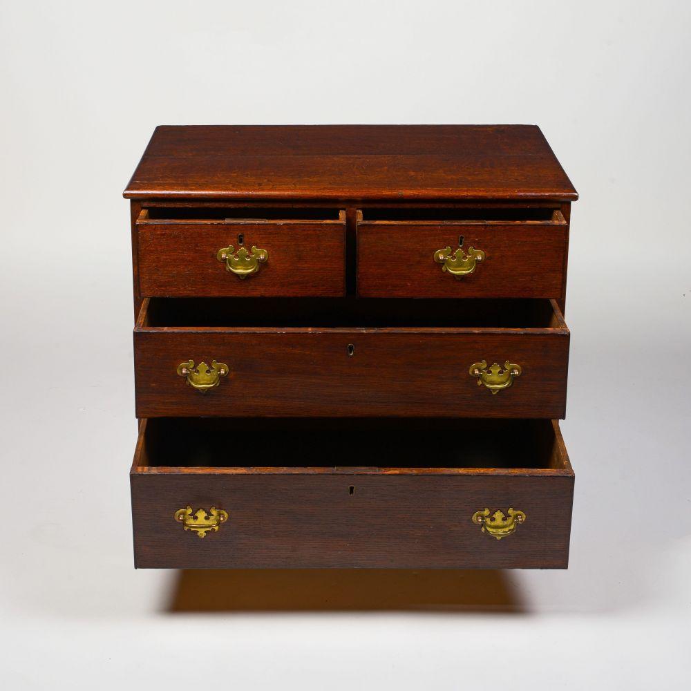 George III Oak Chest of Drawers For Sale 1