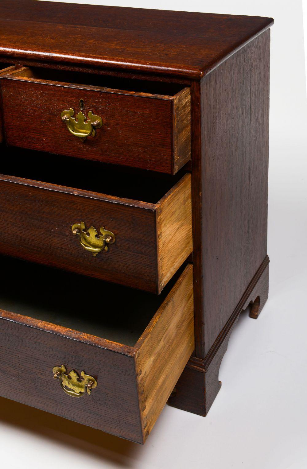 George III Oak Chest of Drawers For Sale 2