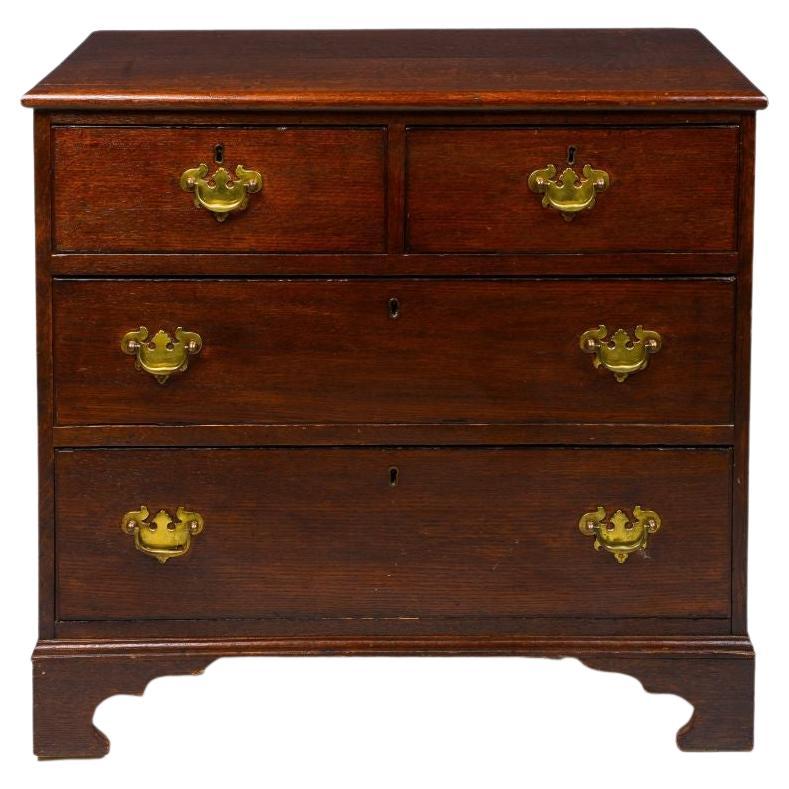 George III Oak Chest of Drawers For Sale