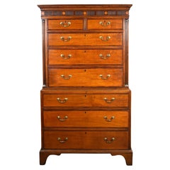 George III Oak Chest on Chest