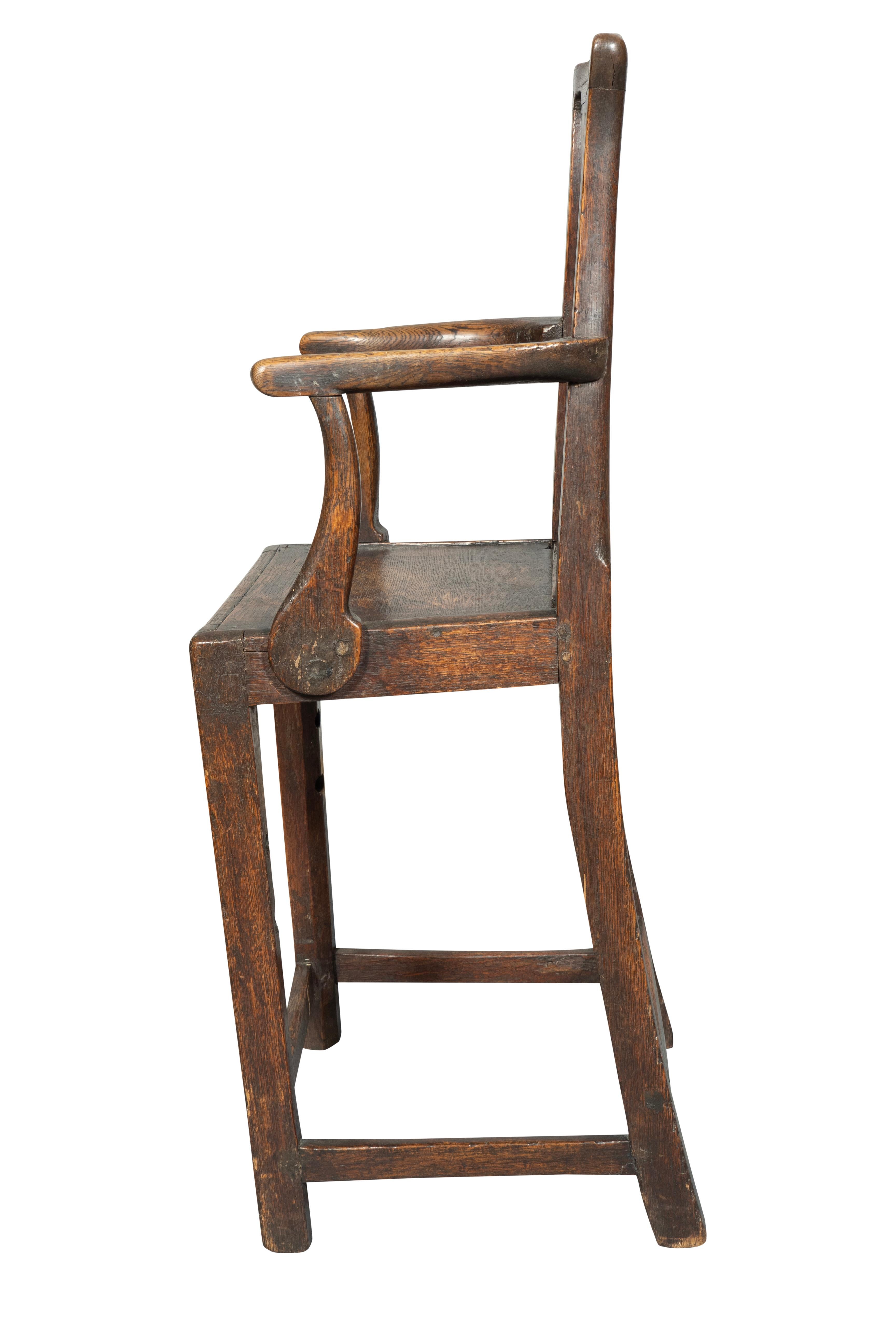 Seggiolone George III Oak Child & Child In condizioni buone in vendita a Essex, MA