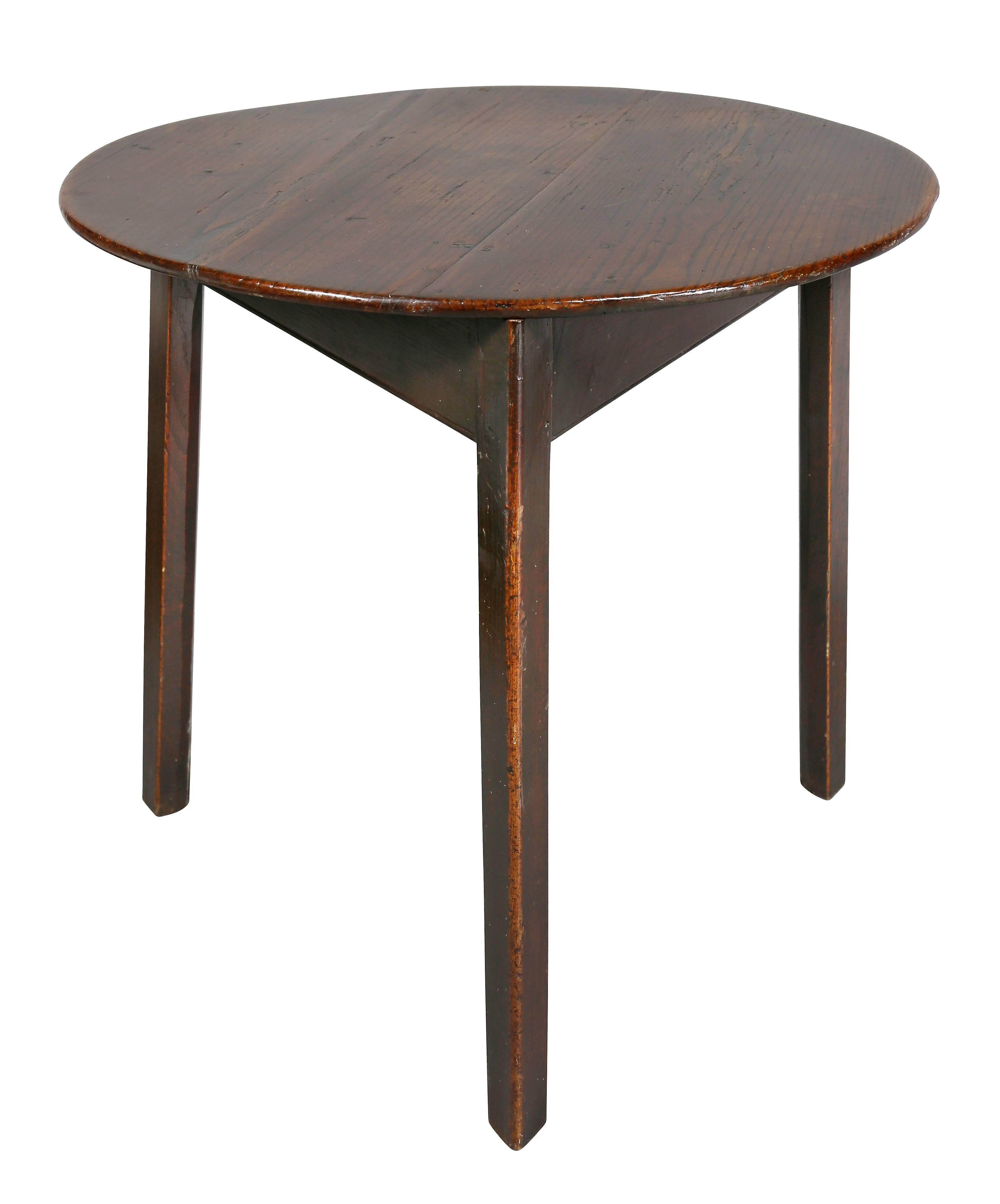 English George III Oak Cricket Table