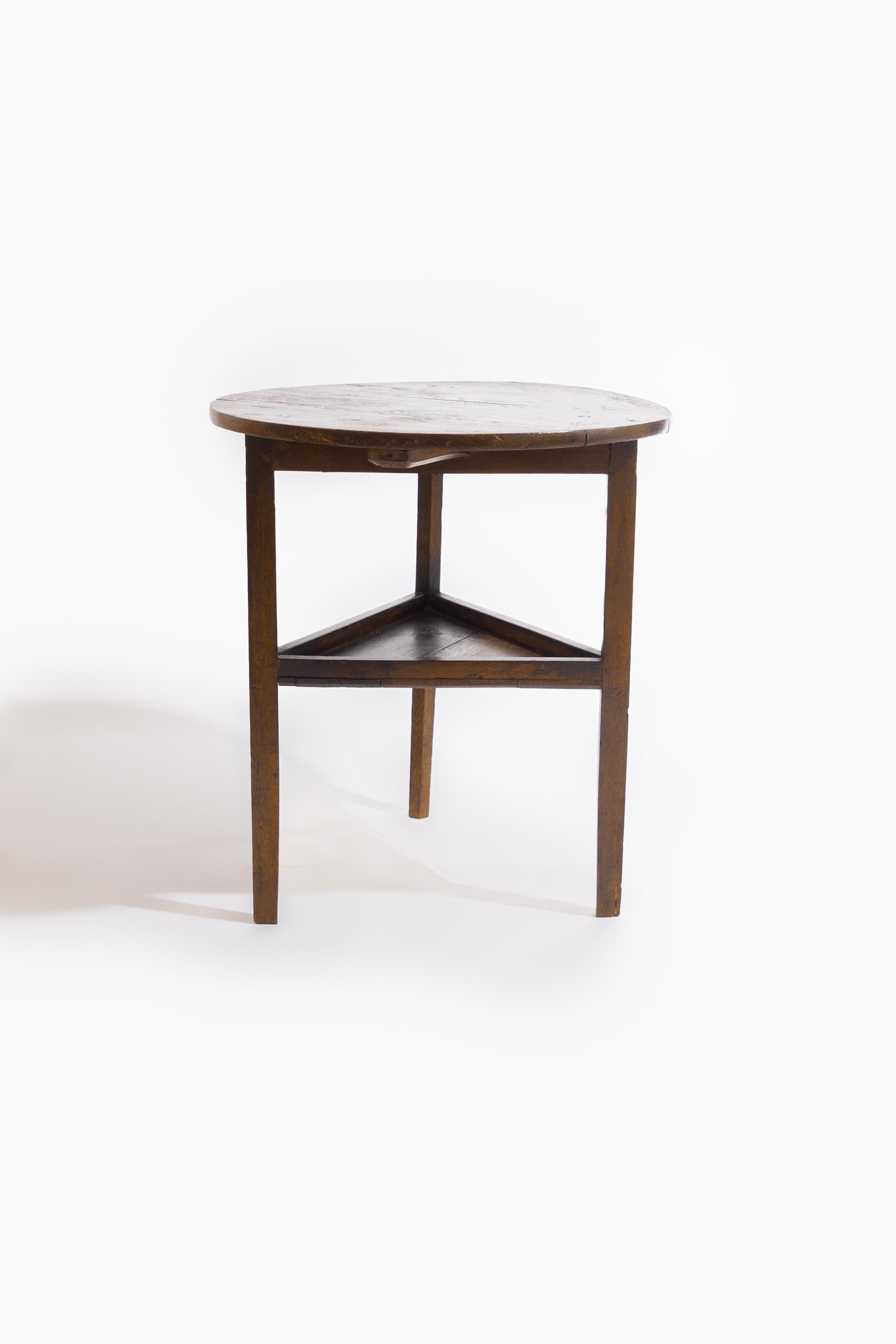 Anglais Table de cricket en Oak George III en vente