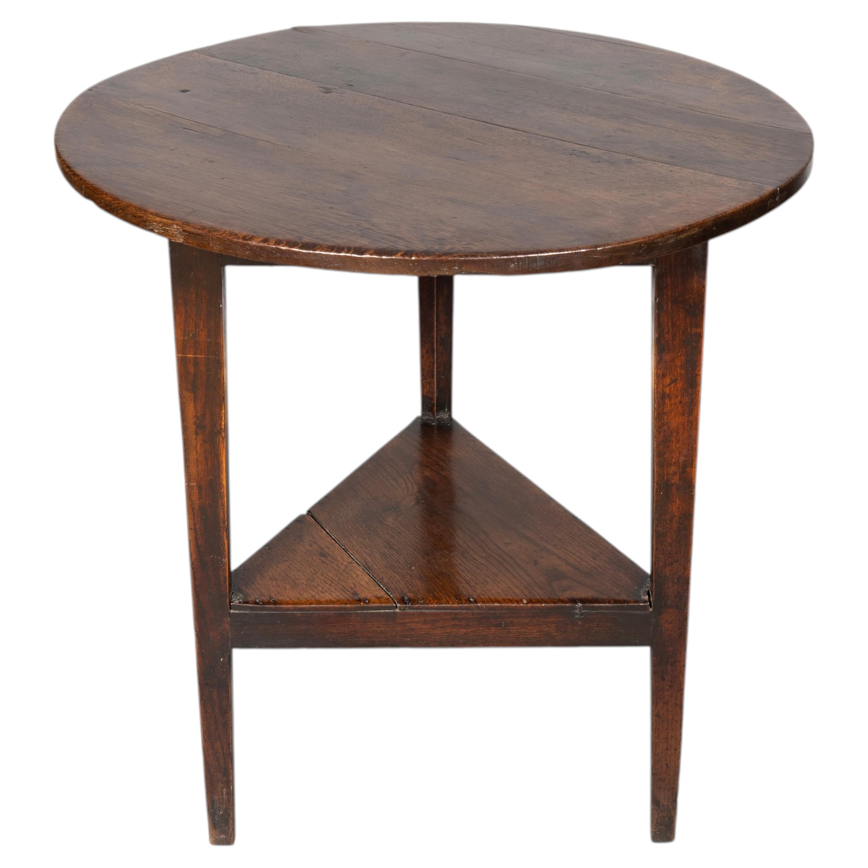 George III Oak Cricket Table
